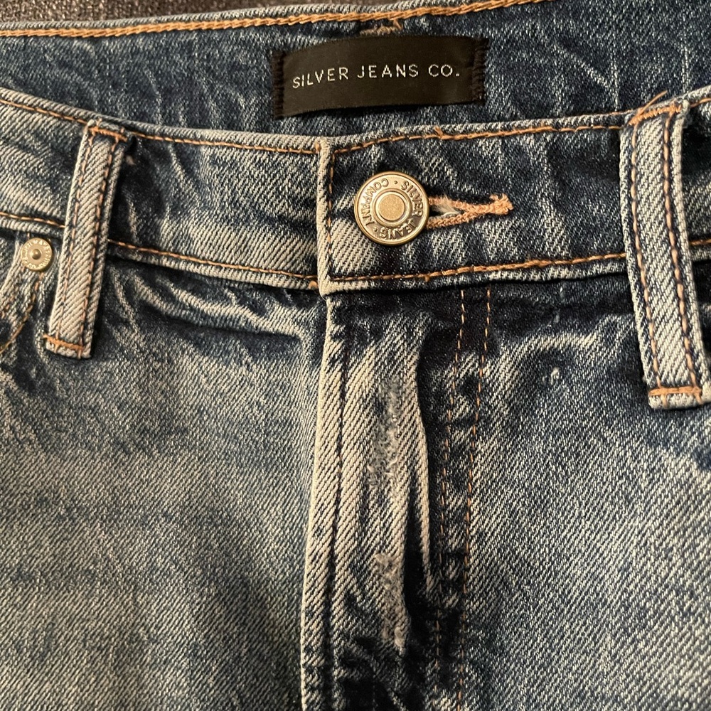 Silver Jean Co. Light Blue Pencil Skirt - Picture 3 of 4